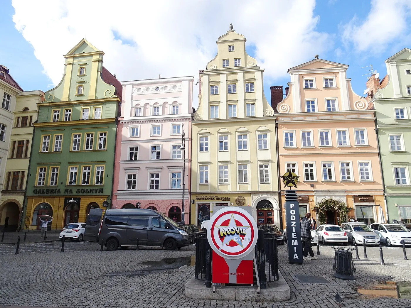 Les façades de la place Solny, dans la Vieille Ville de Wrocław.